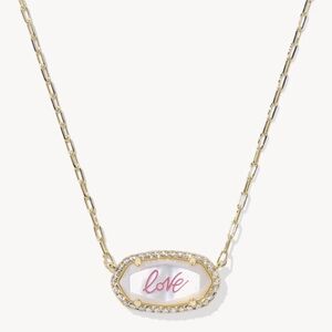 NWT Kendra Scott Elisa “love” necklace